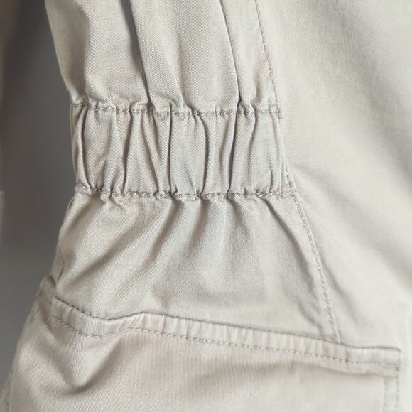 Gorpcore Utility Khaki Cargo Mid Trench Style Jacket Women's Size Small - Picture 11 of 12